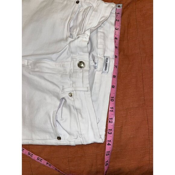 Good American Good Legs Crop White Skinny Jeans Womens Size 14/32 - Picture 6 of 10